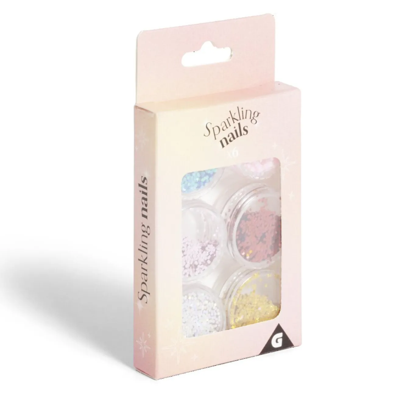 Gifi Beauté^Lot de 6 pots de strass autocollants pour ongles