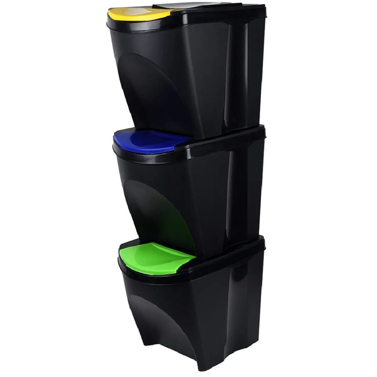 Gifi Nettoyage Et Entretien|Lot de 3 poubelles de tri 25L