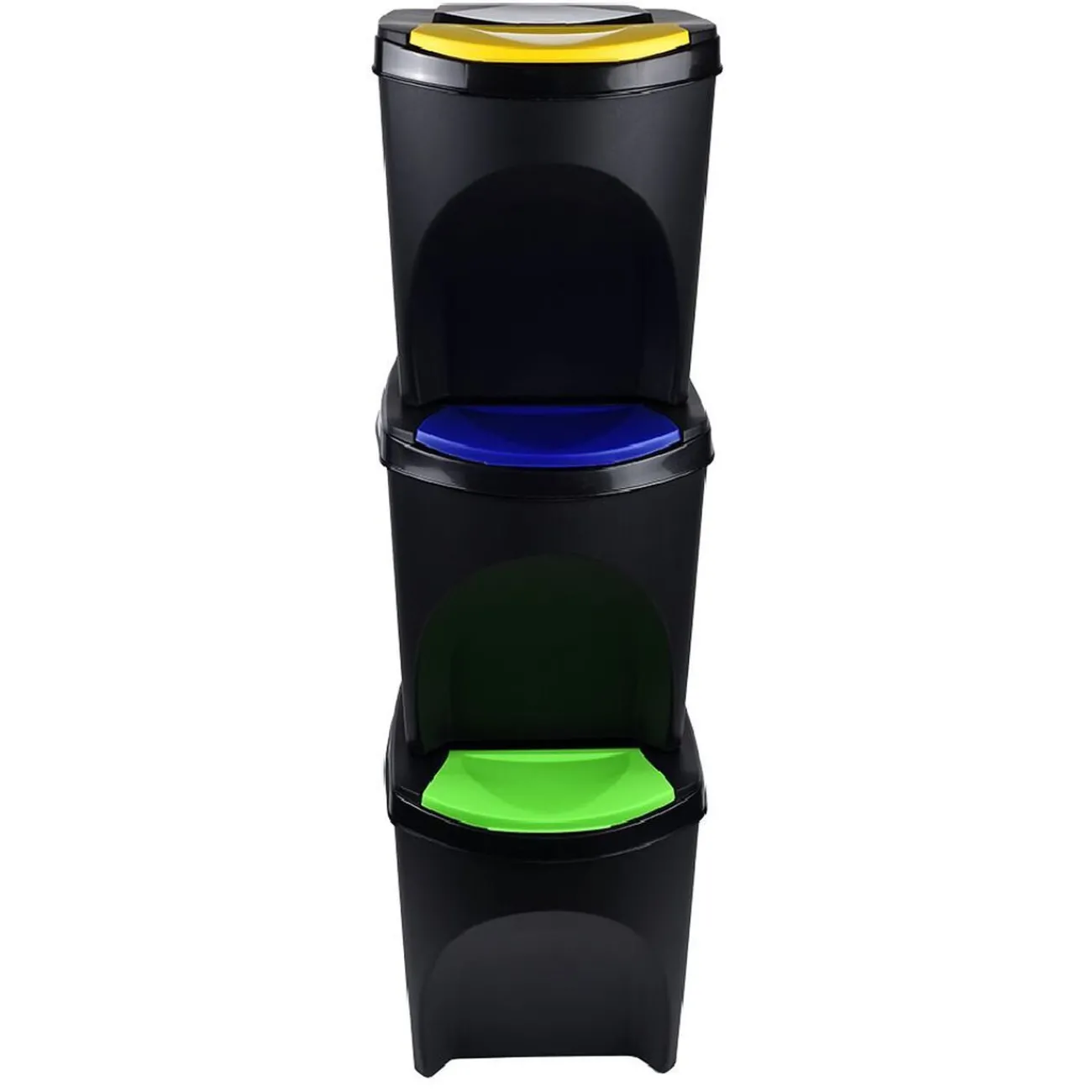 Gifi Nettoyage Et Entretien|Lot de 3 poubelles de tri 25L