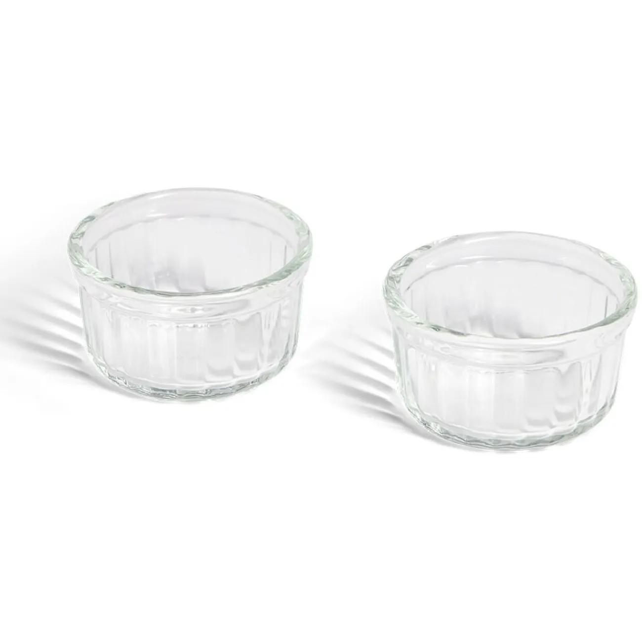 Gifi Lot de 2 ramequins en verre transparent Ø8,5xH4,5cm