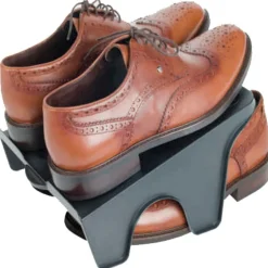 Gifi Entretien Du Linge|Lot de 2 rampes rangement pour chaussures Sun Day polypropylène noir