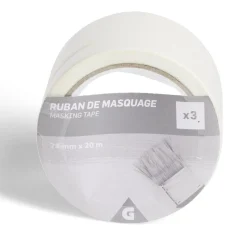 Gifi Colle Et Adhésif^Lot de 3 rubans de masquage 24mm 20m