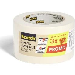 Gifi Colle Et Adhésif^Lot de 3 rubans de masquage classic 24mm L50m