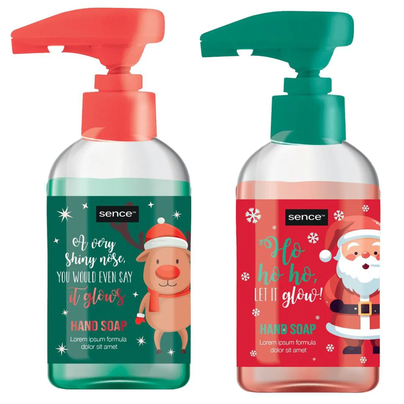 Gifi Bien-Être^Lot de 2 savons mains design Noël 250ml