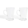 Gifi Lot de 2 tasses à café 170ml verre transparent