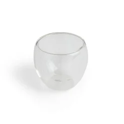 Gifi Lot de 2 tasses double paroi verre transparent 80ml