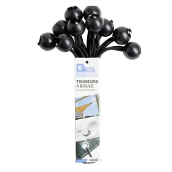 Gifi Quincaillerie^Lot de 10 tendeurs de bâche à boule Ø0,4xL.23cm