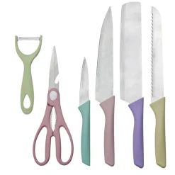 Gifi Lot de 6 ustensiles de découpe inox