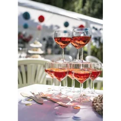 Gifi Lot de 10 verres à ballon transparents 19cl