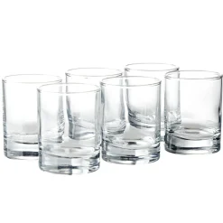 Gifi Lot de 6 verres à shooter en verre 6,5cl H6cm