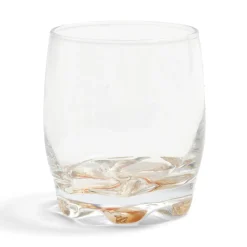 Gifi Lot de 3 verres 29cl en verre transparent fond coloré rose/violet/orange