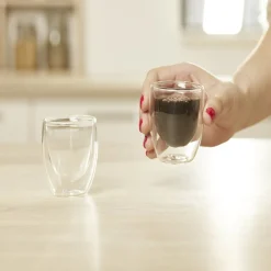 Gifi Lot de 2 verres double paroi 80ml