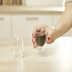 Gifi Lot de 2 verres double paroi 80ml