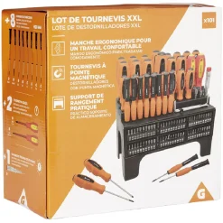 Gifi Outils Bricolage^Lot tournevis et embouts 101 pièces