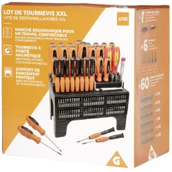 Gifi Outils Bricolage^Lot tournevis et embouts 101 pièces