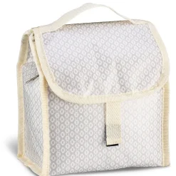 Gifi Lunch bag réfrigérant beige et gris motif macramé
