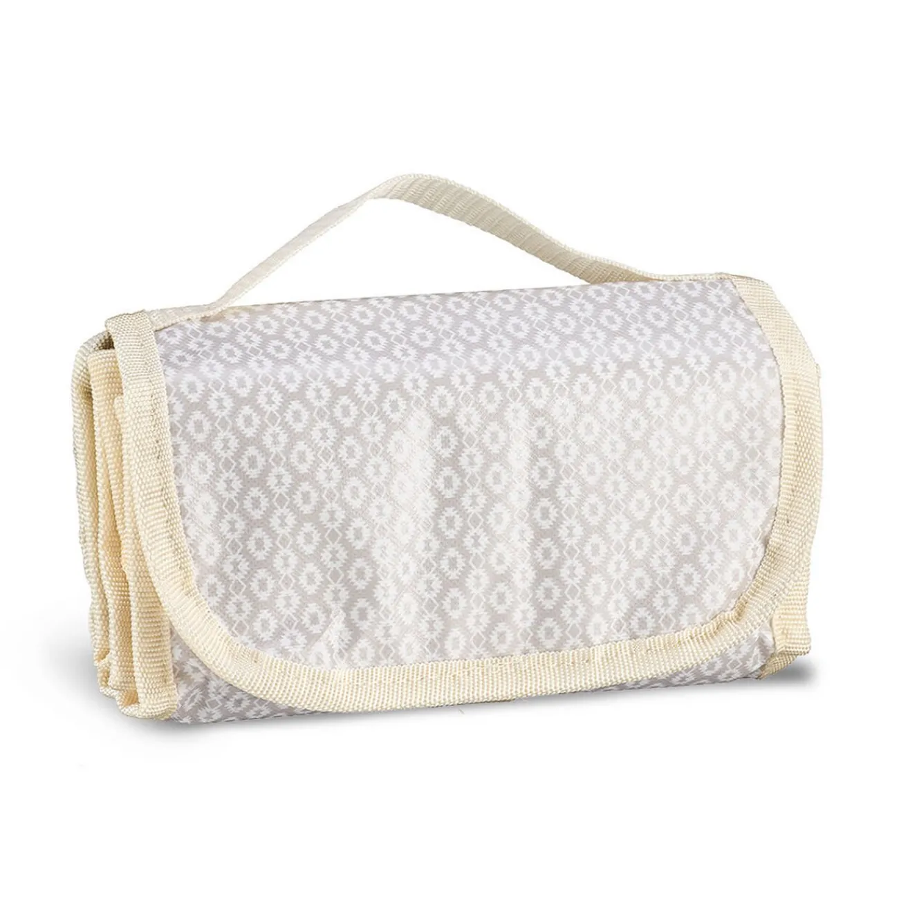 Gifi Lunch bag réfrigérant beige et gris motif macramé