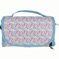 Gifi Lunch bag réfrigérant blanc et bleu motif fleuri rouge 2,3 L