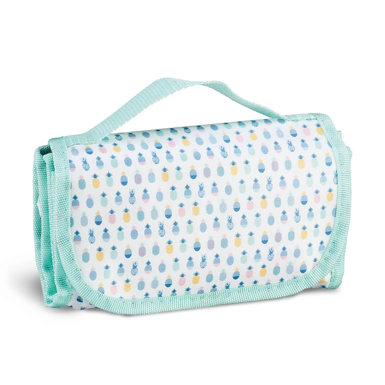 Gifi Lunch bag réfrigérant blanc et bleu motif ananas multicolores