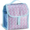 Gifi Lunch bag réfrigérant bleu et rose motif baies sauvages