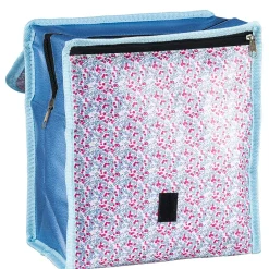 Gifi Lunch bag réfrigérant bleu et rose motif baies sauvages