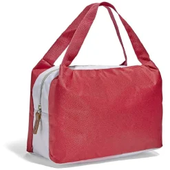 Gifi Lunch bag sac à repas isotherme rouge et beige - 25x14xH.16cm