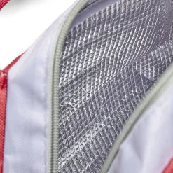 Gifi Lunch bag sac à repas isotherme rouge et beige - 25x14xH.16cm