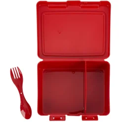 Gifi Lunch box à 2 compartiments - Boîte alimentaire en plastique rose 1L