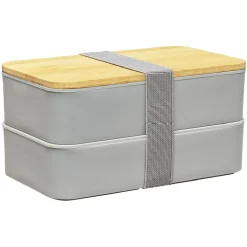 Gifi Lunch box couvercle bambou x2