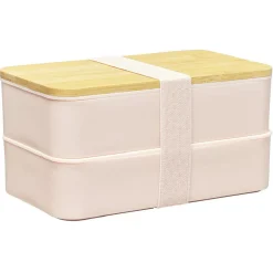 Gifi Lunch box couvercle bambou x2