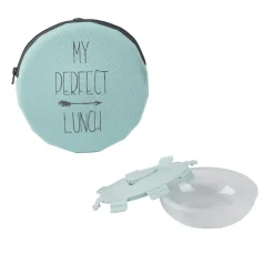 Gifi Lunch box ronde "My perfect lunch" bleu
