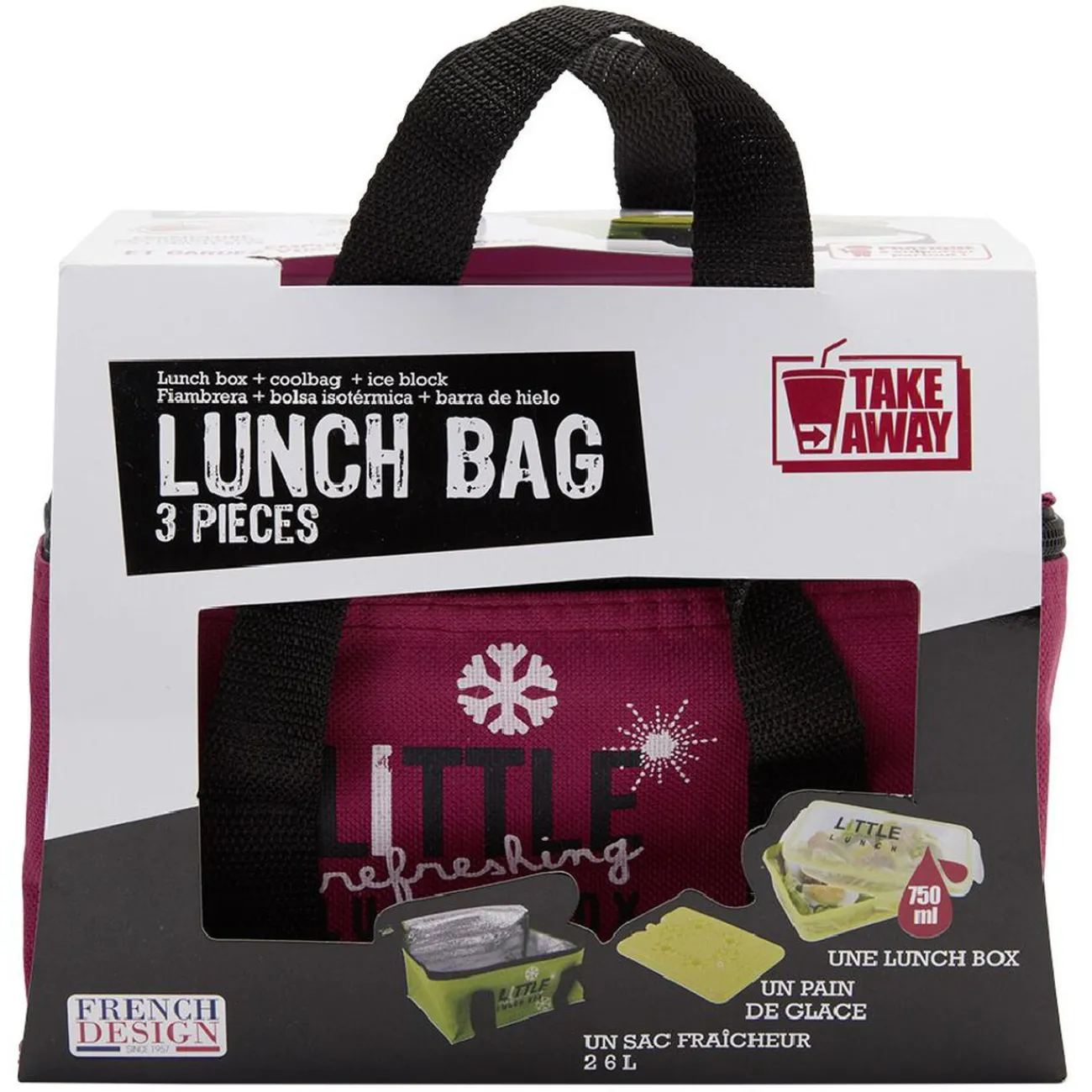 Gifi Lunch box sac fraîcheur 3 pièces