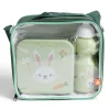 Gifi Lunchbox enfant 720ml avec gourde 350ml et sac de transport lapin vert
