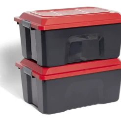 Gifi Rangement|Malle de rangement 38,5x58xH34cm plastique x2