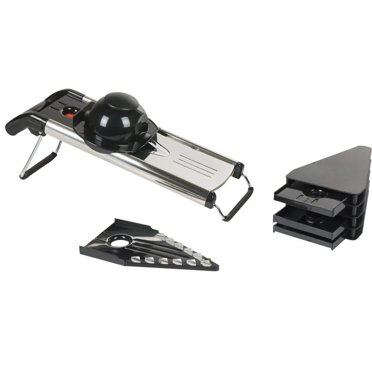 Gifi Mandoline acier noir et gris