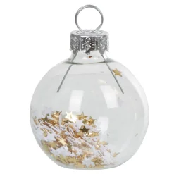 Gifi Marque-place de Noël blanc et doré x 6