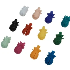 Gifi Marqueur pour verre en silicone ananas X 12