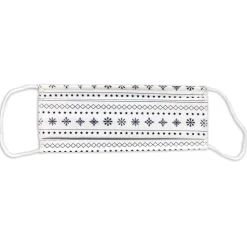 Gifi Bien-Être^Masque adulte catégorie 1 tissu motif étoile thème Noël bleu et blanc