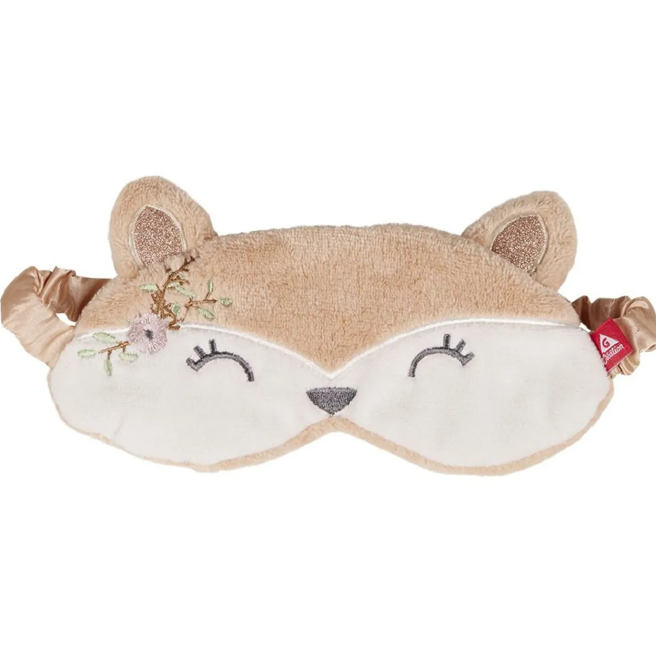 Gifi Beauté^Masque de nuit adulte Taille unique design renard marron et blanc 100% coton