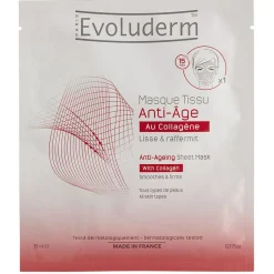Gifi Beauté^Masque tissu Evoluderm anti âge collagène