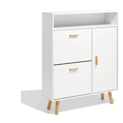 Gifi Rangement|Meuble à chaussures Bergen blanc