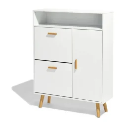Gifi Rangement|Meuble à chaussures Bergen blanc