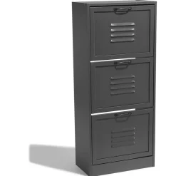 Gifi Rangement|Meuble à chaussures Brooklyn gris anthracite