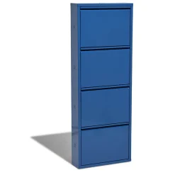 Gifi Rangement|Meuble à chaussures Pittsburgh bleu électrique 4 portes