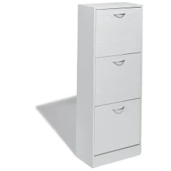 Gifi Rangement|Meuble à chaussures Utah blanc 3 tiroirs