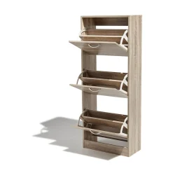 Gifi Rangement|Meuble à chaussures Utah naturel 3 tiroirs
