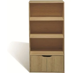 Gifi Rangement|Meuble 3 étagères 2 portes mdf