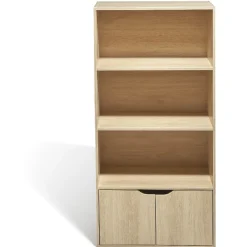 Gifi Rangement|Meuble 3 étagères 2 portes mdf