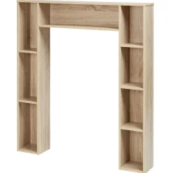 Gifi Equipement Wc^Meuble contour WC couleur naturel H.100 cm