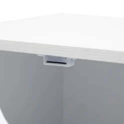 Gifi Rangement|Meuble de rangement Adam 4 cases Blanc 60x29,8xH60 cm